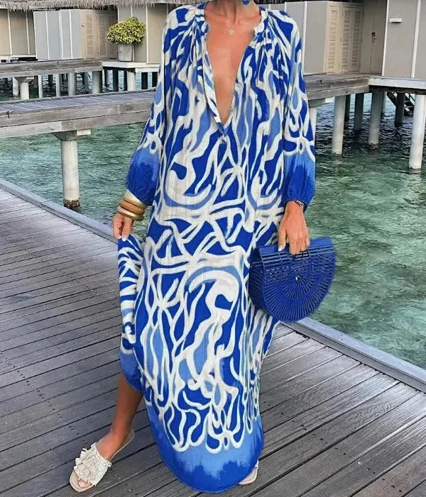 Swirl Tummy Covering Dress | POPPY