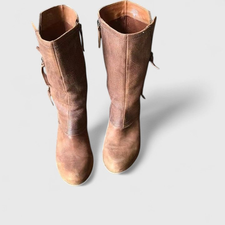 Elarisse - Timeless Charm Mid-Calf Boots for Effortless Confidence