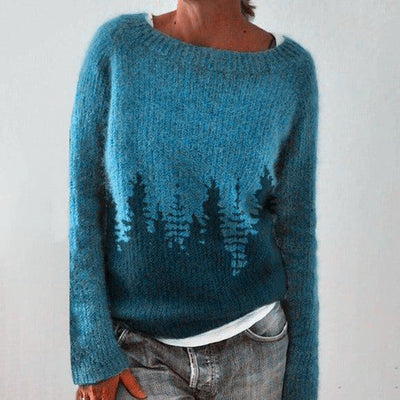 Christina - Patterned Knit Sweater