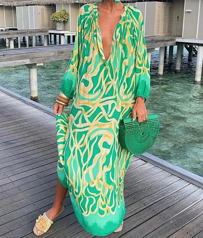 Swirl Tummy Covering Dress | POPPY