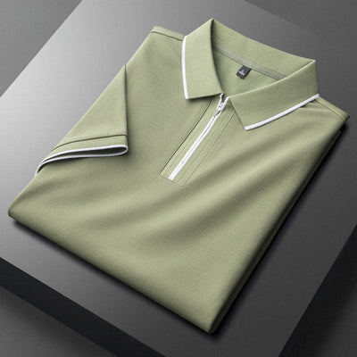 Axton Zip-Front Polo