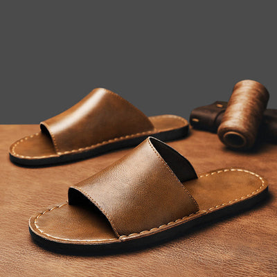 Marco Genuine Leather Slides