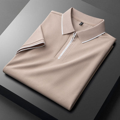 Axton Zip-Front Polo