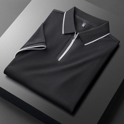 Axton Zip-Front Polo