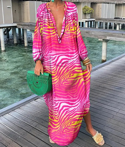 Swirl Tummy Covering Dress | POPPY