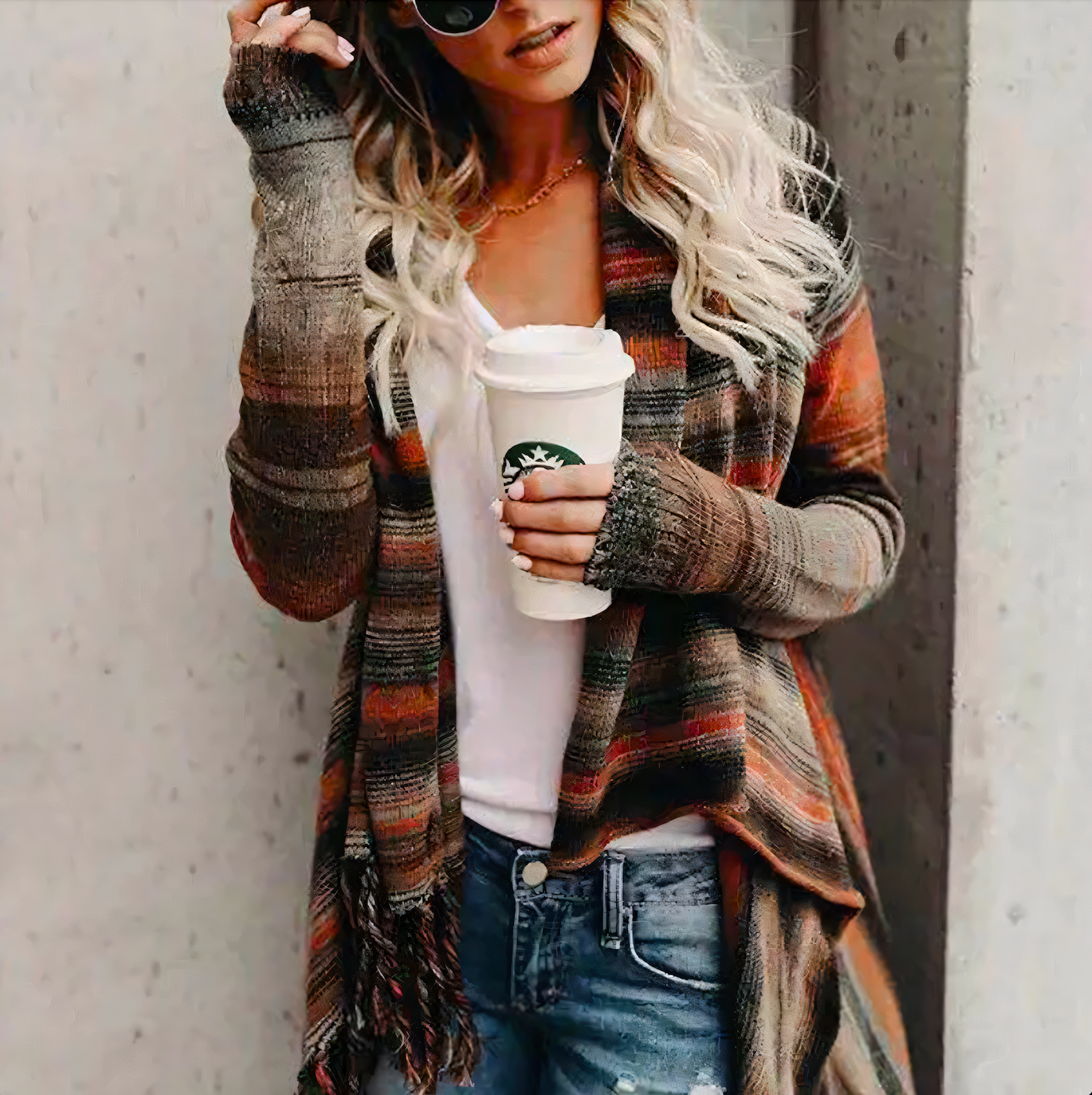 Elizabeth - Autumn Open Front Cardigan