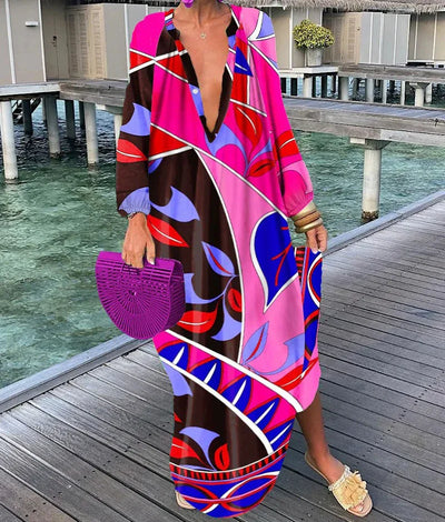 Swirl Tummy Covering Dress | POPPY