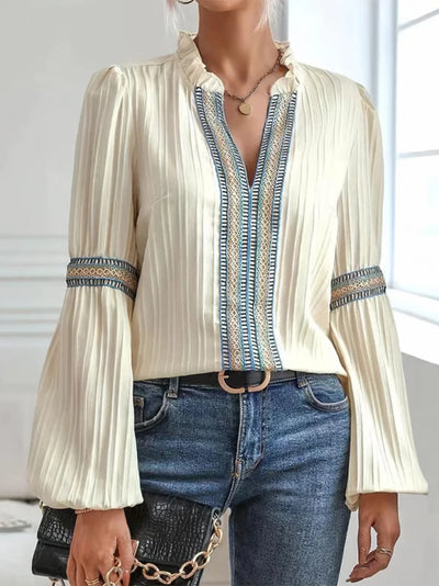 Belle | Stunning V-Neck Blouse
