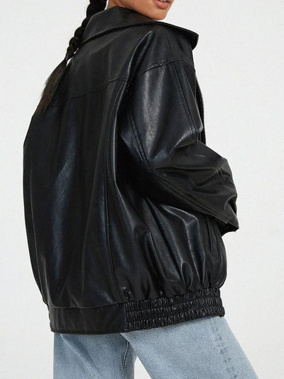 CLARKE™ | Leather Bomber Jacket