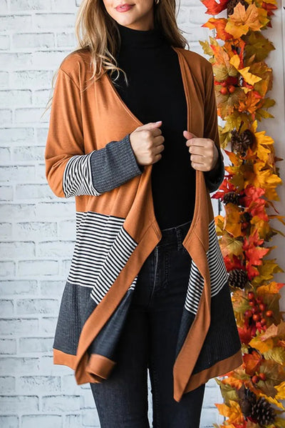 Jane - Casual Striped Cardigan