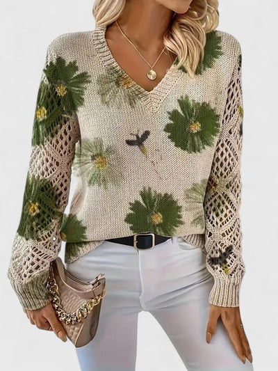 Kaiti | Elegant Floral Sweater