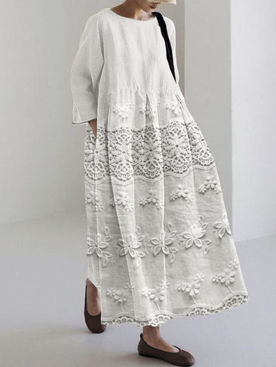 Thalina - Lace Printed Dress