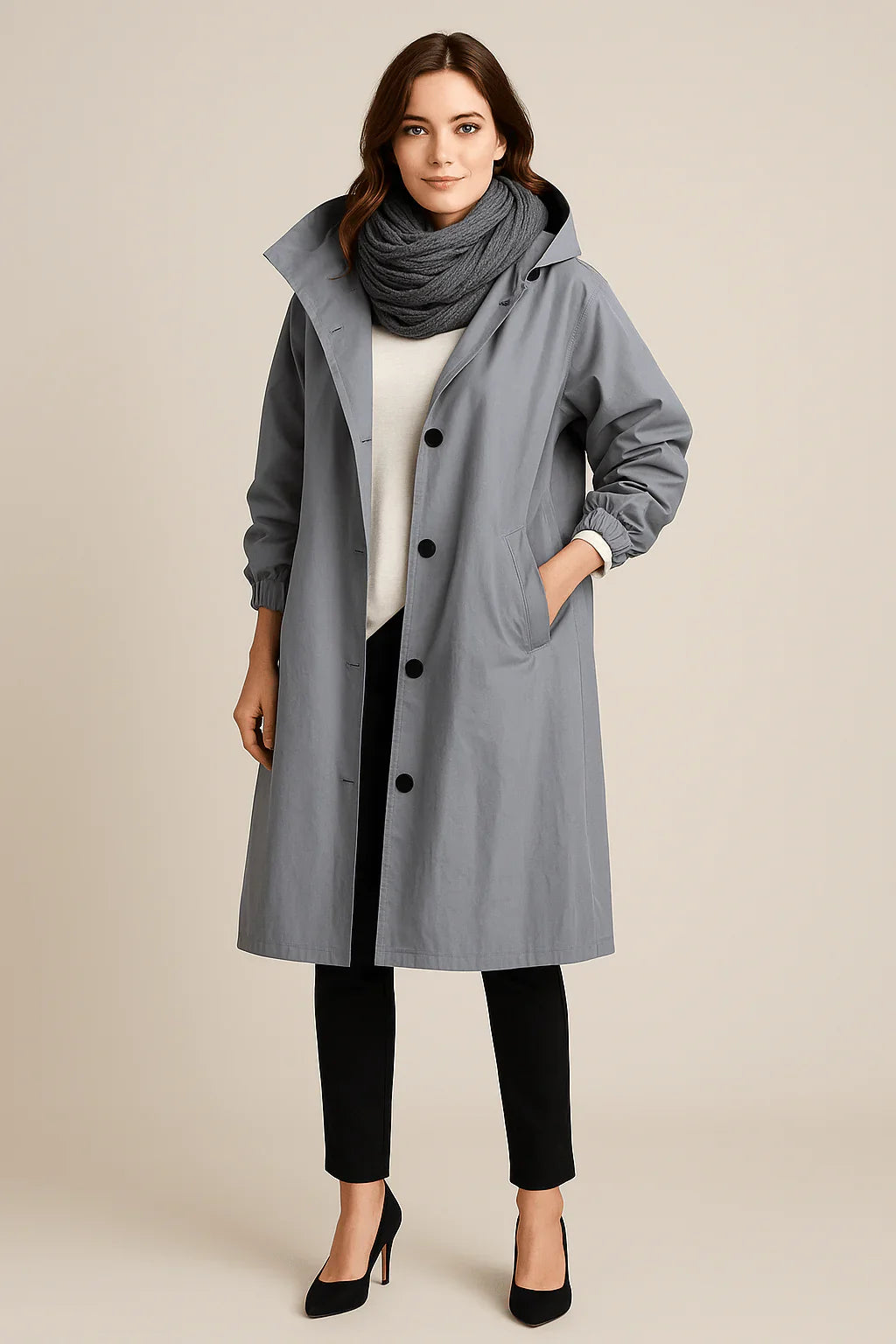RUBY™ | Trench Coat with Hood
