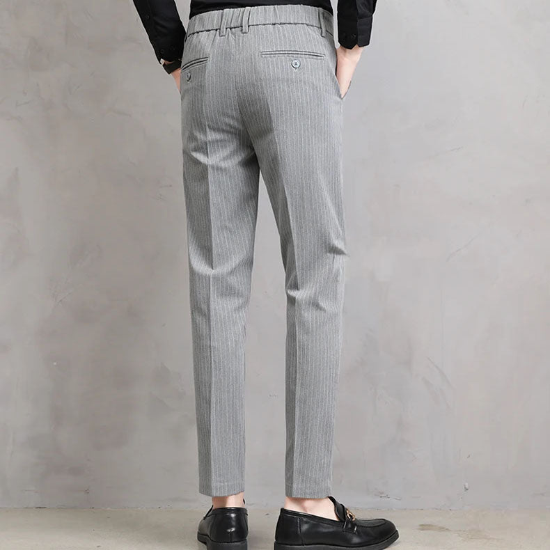 Adriano Pinstripe Tailored Trousers