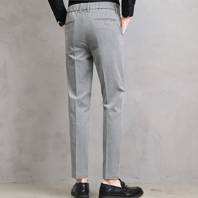 Adriano Pinstripe Tailored Trousers
