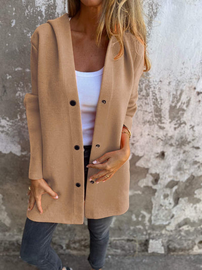 Jacqueline | Loose Hoodie Jacket with Buttons