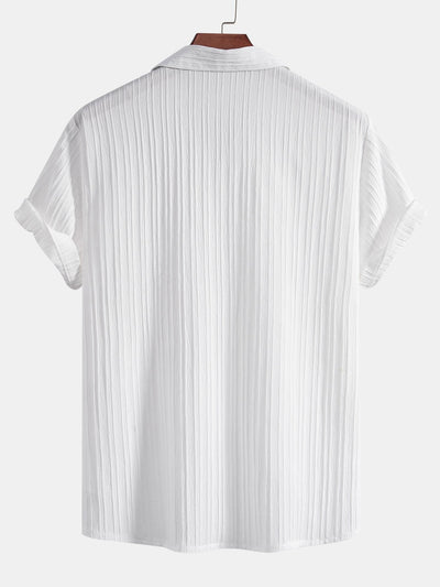 Pleated Shirt & Relaxed Drawstring Trouser Set