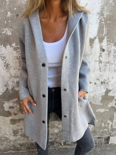 Jacqueline | Loose Hoodie Jacket with Buttons