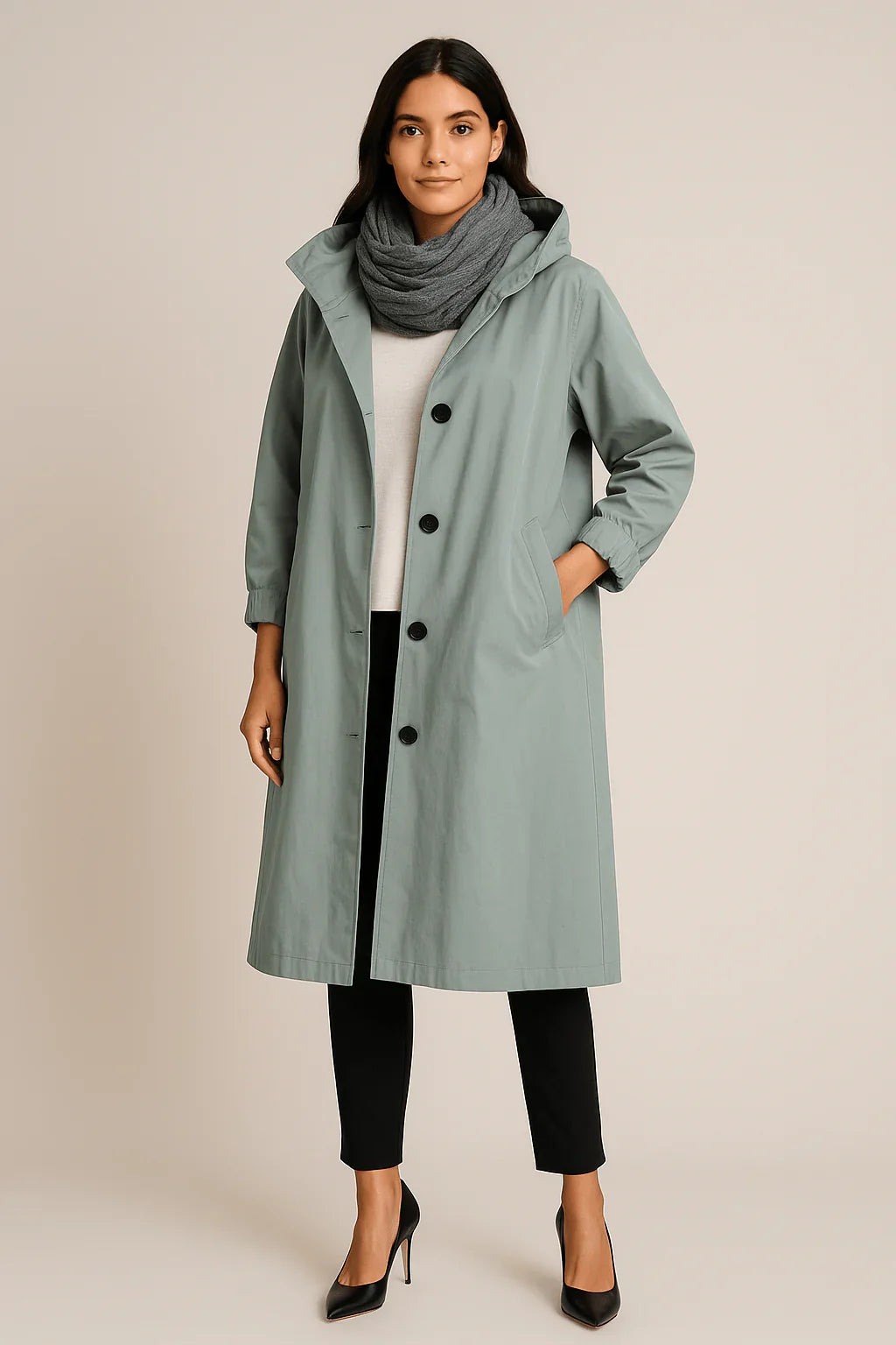 RUBY™ | Trench Coat with Hood