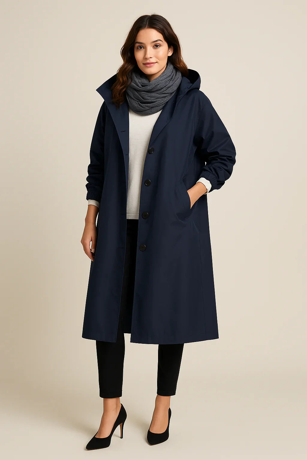 RUBY™ | Trench Coat with Hood