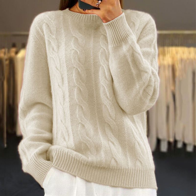 Jocelyne | Elegant Melange Wool Sweater