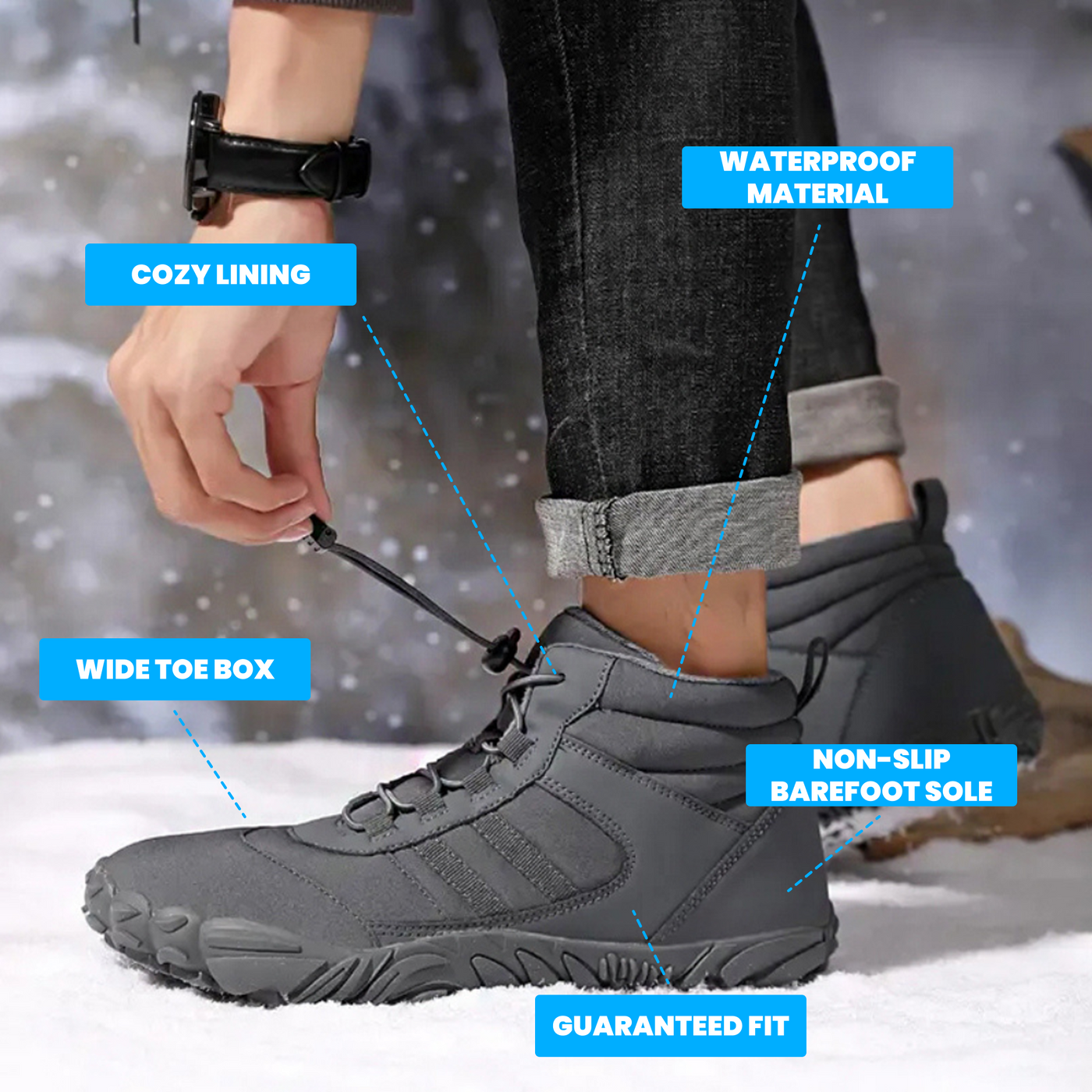 Insulated - Winter Barefoot Shoes